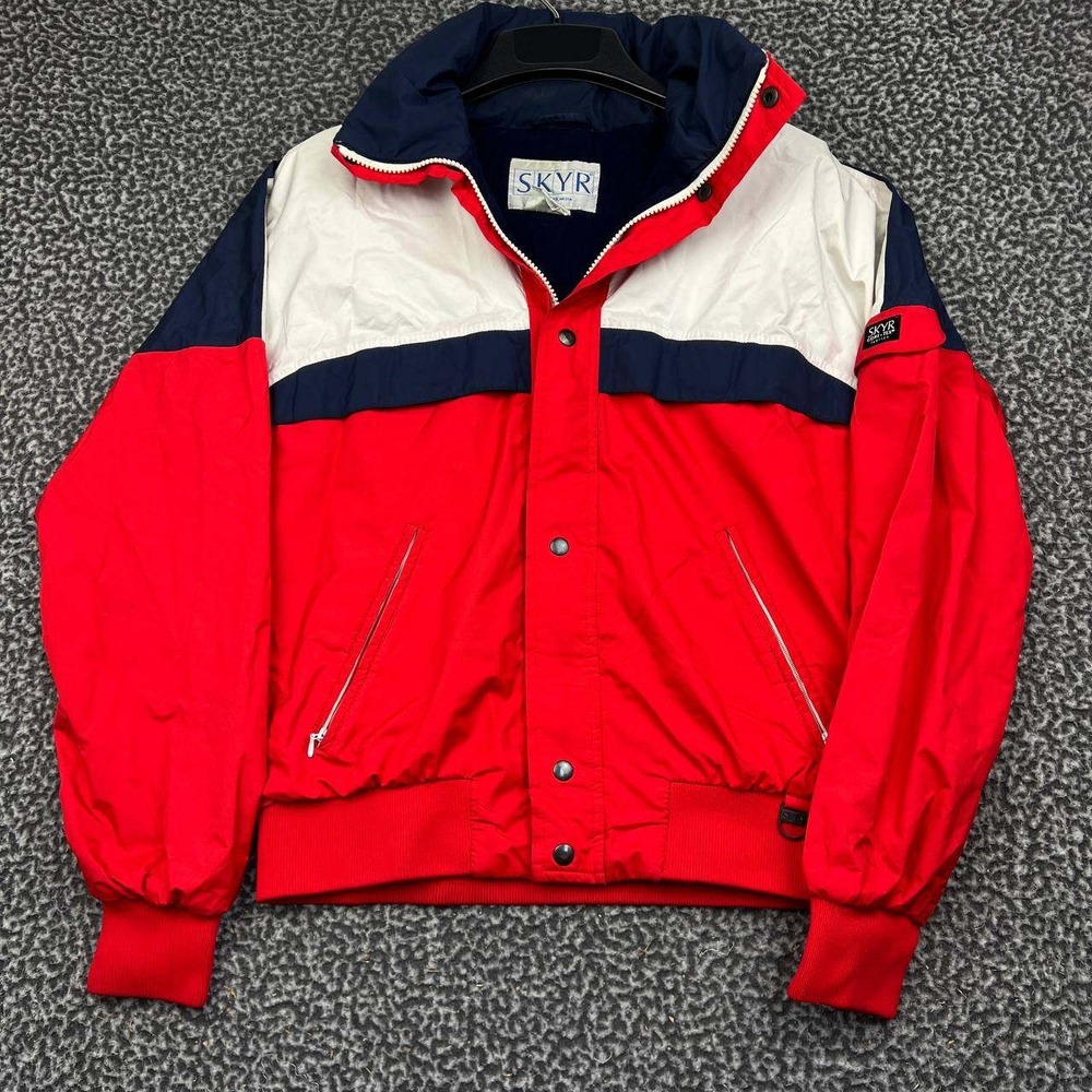 Vintage Skyr Gore-Tex Ski Jacket Men Small Red White Blue Colorblock S